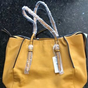 New w/Tags Urban Expression Vegan Leather Mustard